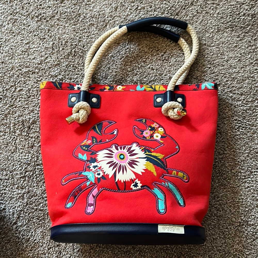 Spartina crab beach bag